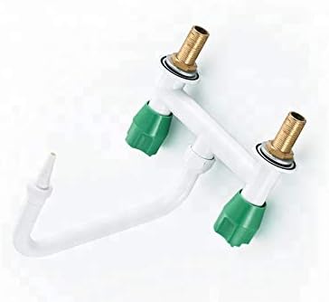 Miniatura 5 de CGOLDENWALL Grifo de laboratorio industrial para fregadero de laboratorio, boquilla de un solo orificio, mezcla caliente y fría, fregadero de