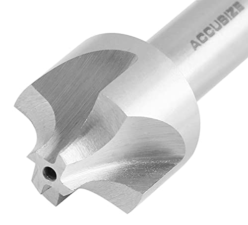 Image of Accusize Industrial Tools Hss Corner Roudning End Mill, 1 /4'' Radius, 1 /2'' Shank Diameter, 1'' Largest Dianmeter, 3-1 /8'' Oal, 1011-1412 | H.S.S. Corner Rounding End Mill, 1 /2 inch Shank, 3-1 /8 inch OAL