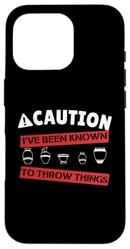 ���� I'VE BEEN KNOWN TO THROW THINGS Pottery Meme On Back �X�}�z�P�[�X iPhone 16 Pro �p