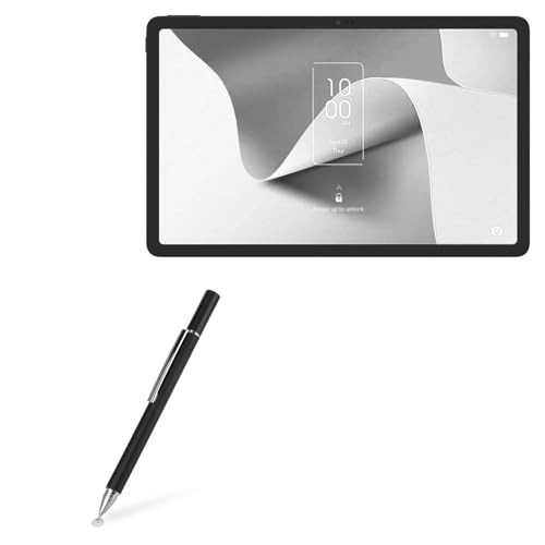 BoxWave Stylus Pen Compatible with TCL NxtPaper 11 - FineTouch Capacitive Stylus, Super Precise Stylus Pen - Jet Black
