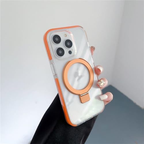 Étui magnétique iPhone 15 Pro Max ENILSA antichoc orange pliant