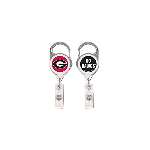 Wincraft NCAA Georgia Bulldogs Retractable Premium Badge Holder, Team Color, One Size