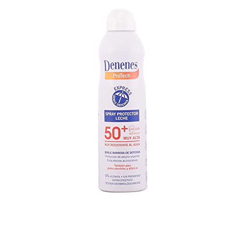 Ecran Denenes - Bruma Protectora Solar FPS 50+ para Niños en Spray, 80 Minutos de Protección UVB, UVA e IR-A, con Extracto de Algodón y Vitamina E, Pieles Sensibles y Atópicas - 250 ml