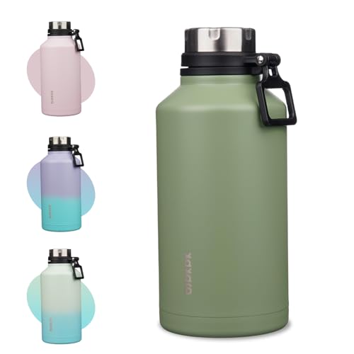 Image of BJPKPK 64oz Insulated Water Bottle, Stainless Steel Vacuum Jug with Handle | Half Gallon Large Water Bottle, Leak-Proof BPA-Free Vacuum Insulated Bottle for Gym, Hiking, Camping & Outdoor Adventures