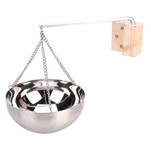 TYCIONG 20 cm Edelstahl-Sauna-Aromatherapie-Ölschale, Traditionelle und Infrarot-Saunaräume, Spa-Zubehörset EIN Verbessertes Saunaerlebnis