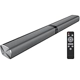 Assistrust Sound Bar, 80W Soundbar with Bluetooth/ARC/Opt/AUX Connect, with Volume Boost, 3 Equalizer Modes, 2 in 1 Detachable Soundbar for TV/PC/Gaming/Projectors
