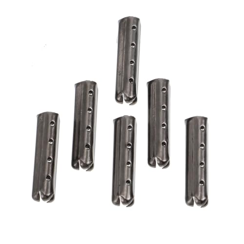 Hemobllo Puntas de Cordón de Metal 4 Agujeros 100 Piezas Negras, Herretes de Cobre para Cordones de Zapatos, Ideales para Reparación y Personalización en Calzado Diario
