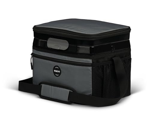 Igloo Latitude Cool Fusion Lunchbox | 18 Can Capacity Hard Liner Cooler Bag | Carbonite