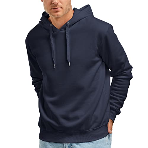 Zrycn-Mens-Hoodie-Sweatshirt-for-Men-Plush-Pullover-Hooded-Sweatshirts-for-Men-Soft-Cotton-Blend-Plain-Casual-Hoodies