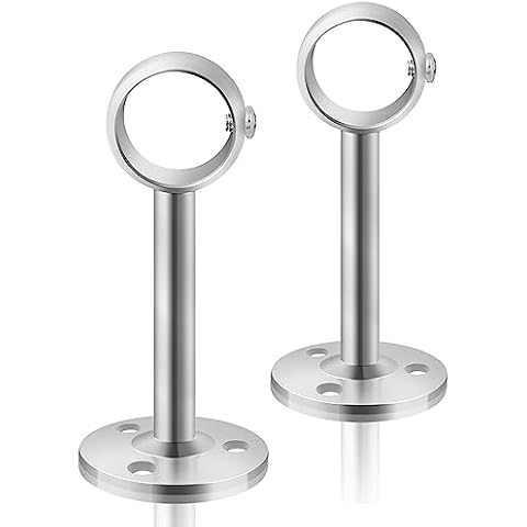 TOKPLNU Heavy Duty Ceiling Curtain Pole Brackets Cover