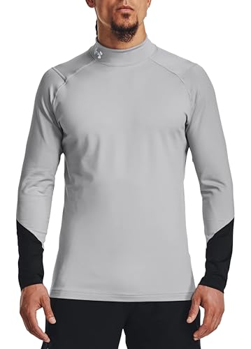 Under Armour Men's ColdGear Infrared Mock Long Sleeve Top Shirt 1368026 (US, Alpha, X-Large, Regular, Regular, Mod Gray/Black/Reflective - 011)