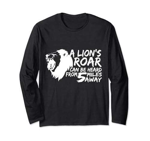 Lion Funny - Solo un león puede reconocer el rugido de un león Manga Larga