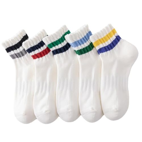 Chaussettes rayées mi-mollet : finis les pieds moites en coton doux