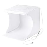 3. Arme su propio estudio fotográfico en cualquier lugar en cuestión de minutos, puede desplegar este estudio de caja de luz LED y colocarlo en cualquier superficie para obtener el telón de fondo perfecto para la fotografía comercial de artículos pequeños, tomar fotografías para productos.