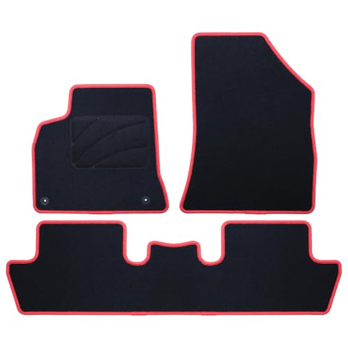 Alfombra A Medida Peugeot 5008 (2009-2017) CP Ribete Rojo