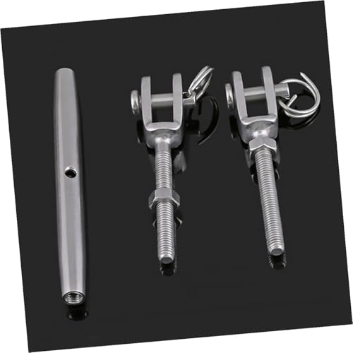 Zerodeko 2 piezas Tensores para Cables con Cuerpo Cerrado y Quijada para Tensión de Cables de Alambre, Uso Industrial, Marina y Navegación, con Pasador y Alambre de Seguridad miniatura 4