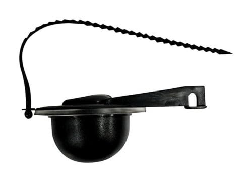 Replacement for fits Cato C380100 Plastic Construction Black Toilet Tank Flapper 2-1/2x5-1/2x4 in.