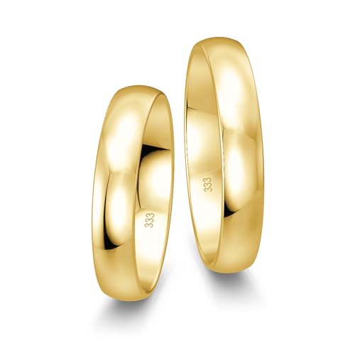 mosa & co. – Eheringe Gold 333 Paarpreis | Trauringe Gelbgold Classic poliert, massiv, 4 mm | inkl. Gravur, Schmuckbox & Echtheitszertifikat mosa & co. – Eheringe Gold 333 Paarpreis | Trauringe Gelbgold Classic poliert, massiv, 4 mm | inkl. Gravur, Schmuckbox & Echtheitszertifikat