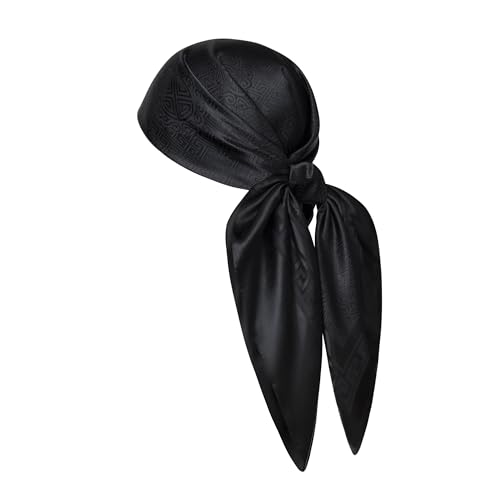 Image of 35 inch Men's Large Square Jacquard Scarf - Cowboy Wild Rugged Style, With Gift Packed