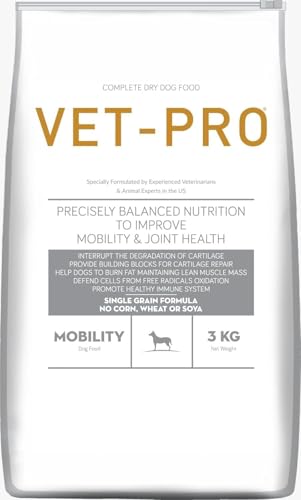 Image of Vetpro Mobility Dry Adult Dog Food to Improve Mobility & Joint Health, Promotes Healthy Immune System, Chicken Flavor - 3kg