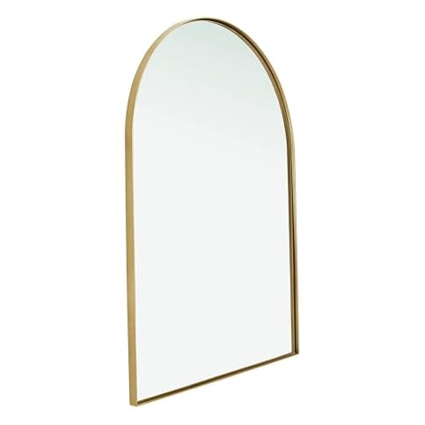 Home Selections Gold Metal Arch Mirror Cover