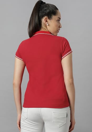 Image of Wear Your Opinion Womens Premium Pique Polo Collar Neck T-Shirt Womens Premium Pique Polo Collar Neck T-Shirt (Design: Tipped Polo)
