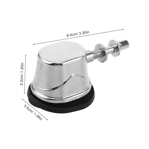 Tapa de tornillo para soporte de pata de batería color plata miniatura 2