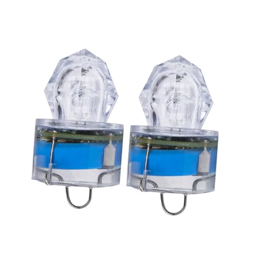 SUPVOX 2Pcs LED Night Fishing Light for Attracting Bait and Fish Random Color Underwater Fishing Lure Lamp for Night