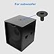 Howonder Lautsprecherständer Top Hat 4.33x3.29 ，Metall-Lautsprecherschrank-Masthalterung， PA/DJ-Stativ Lautsprecherständerhalterungen Adapter 110X85mm (2 Packungen Schwarz)