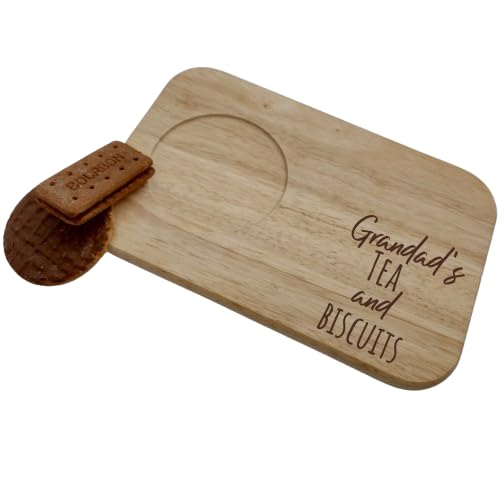 Personalised Tea And Biscuits Serving Board, Christmas Gift, Present For Dad, Grandad, Tea Lover