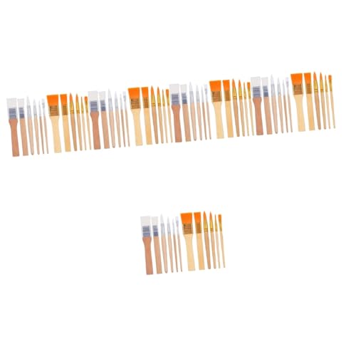 Operitacx 5 Juegos Cepillo Cepillo Soporte para Pinceles Acrílico Gel Adulto Pinceles para Set De Pinceles Cepillo De Pintura Portátil Cepillo Resistente Desgaste Madera 12 Uds * 5