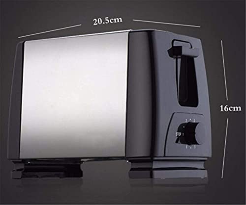 Dpliu 2 Scheiben elektrischer Toaster, 750W 220V Brotmaschine zum Frühstück Haushaltsbrot Backen – Bild 3