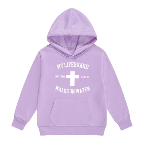 Sweat à capuche fille mauve 3-4 ans avec poche kangourou et lettres