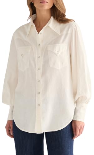 T-shirt Wrangler Western femme noir en coton coupe droite