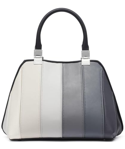 Image of Calvin Klein Women's Granite Geometric Satchel - 2 in 1, Vegan Leather, 2 Pockets