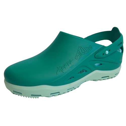 Image of CALZURO Rebel Work Clogs with Integrated Heel Strap - Autoclavable Italian Professional Shoes - Slip Resistant Clogs with Adjustable T-Close System - Professional Shoes for Men and Women
