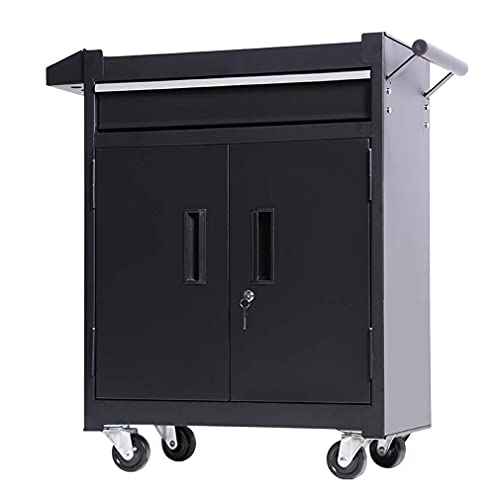 Camions à Main Portables Multifonctions Véhicules de Recyclage Chariot à Outils Chariot de Service à 3 Niveaux Organisateur Multifonction Établi de Tatouage Portant 100 kg Noir