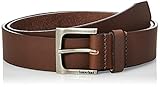Timberland Men's Classic Leather Jean Belt 1.4 Inches Wide (Big & Tall Sizes Available), Brown, 38