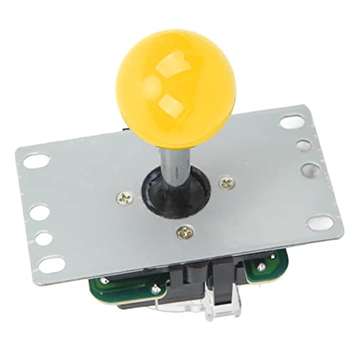 YYQTGG Game Stick Kit, Juego de Joystick de Juego de Bolas Desmontables Arandela a Prueba de Polvo Cable USB Separado Resistente Al Calor Duradero para Computadora(Amarillo) Cover