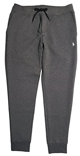Image of POLO RALPH LAUREN Men's Double Kint Jogger Pants (L, FosterGreyHtr), Grey