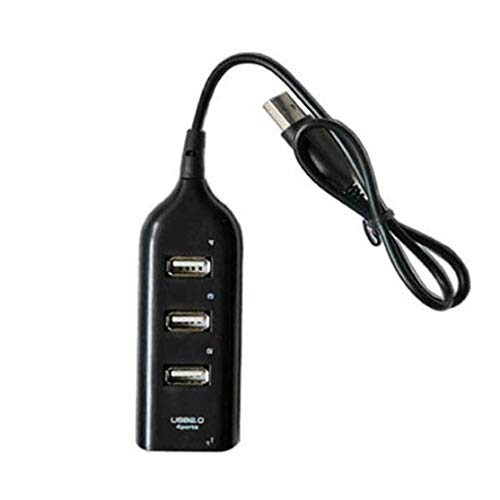 4 Puertos HUB de Alta Velocidad Hi-Speed ??4 Puertos USB 2.0 Multi HUB Splitter Expansión para PC de Escritorio Laptop Adapt Kaemma