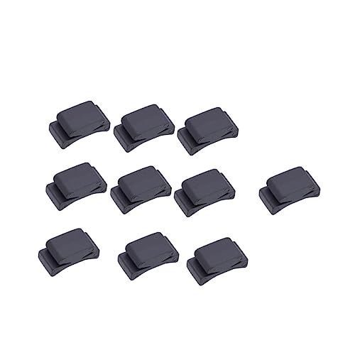 10pezzi Porta Plettro Per Chitarra Gomma Clip Di Fissaggio Per Strumento Di Per Nero Facile Da Pulire e Resistente