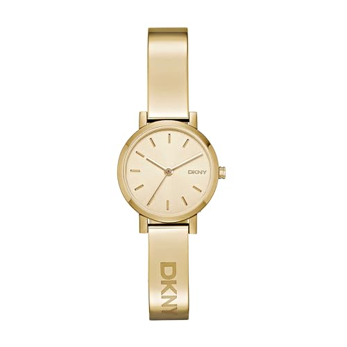 Relojes Mujer, Watch DKNY NY2307 Reloj Dkny Dama, Extensible Acero Dorado, Caratula Dorado, Analogo for Accesorios, Oro, Mujer Estándar