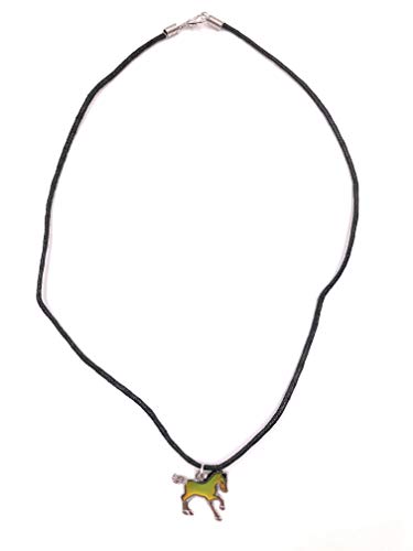 Preisvergleich Produktbild Onwomania Pferd Paarhufer Stute gehend Stimmungskette Kette Modeschmuck Länge 49 cm