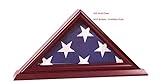 DECOMIL - 3'x5' Flag Display Case, Shadow Box (Not for Burial Funeral Flag), Solid Wood, Cherry...