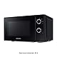Samsung Solo-Mikrowelle, 700 W, Epoxy-Garraum mit 20 l Volumen, 5 Leistungsstufen, Defrost, Schwarz, MS20A3010AL/EG