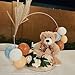 Quaakssi Teddy Bears Bulk 5 Packs 13.5 Inches Small Stuffed Bears Pack for Christmas Valentines Baby Shower Party Decorations Centerpieces Favors Light Brown