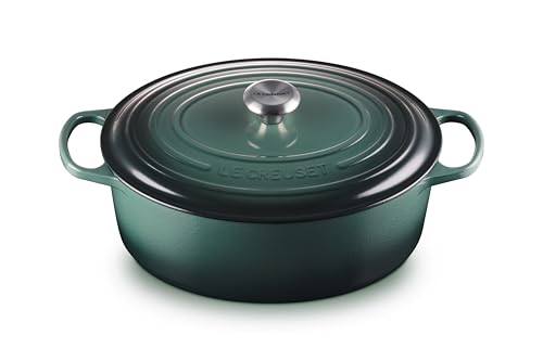 Image of Le Creuset Enameled Cast Iron Signature Oval Dutch Oven, 8 qt., Artichaut