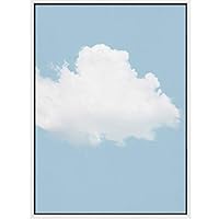 SIGNWIN Framed Canvas Wall Art Blue Sky Nature Clouds Photography Modern Art Contemporary Relax/Calm for Living Room, Bedroom, Office - 16