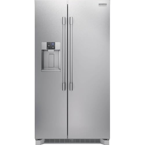 Frigidaire Professional 36 in. 22.3 cu. ft. Counter Depth Side-by-Side Refrigerator in Stainless...